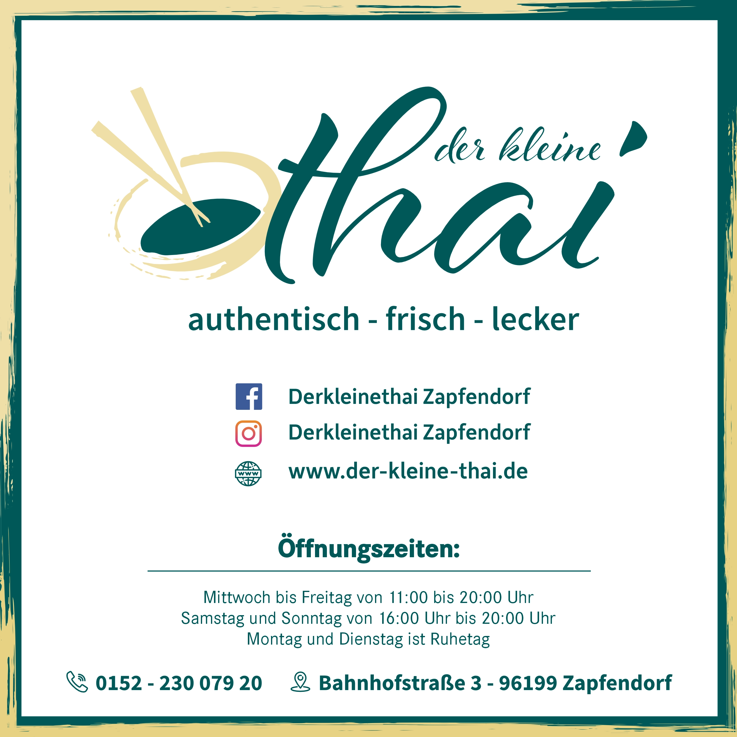 Der kleine Thai Speisekarte