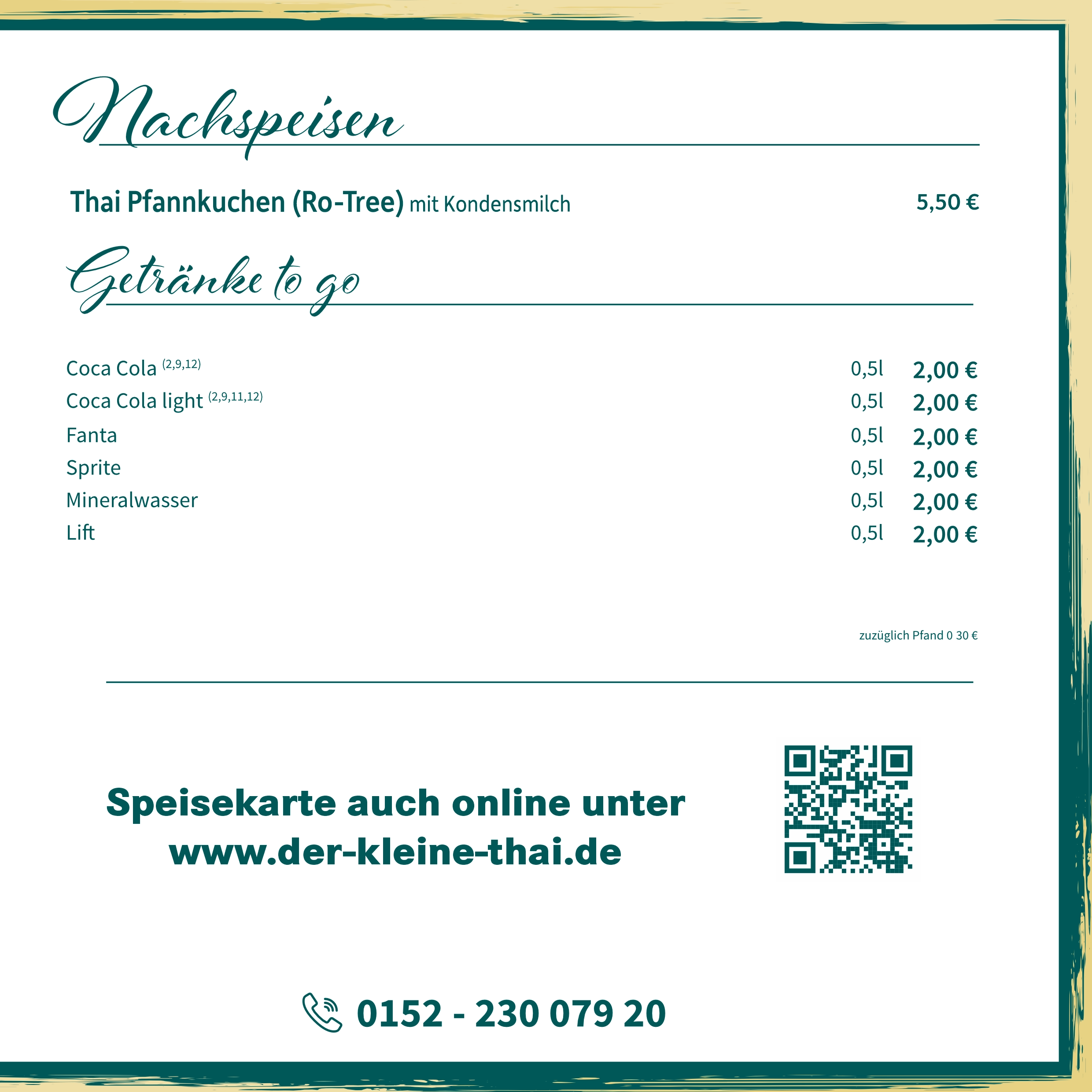 Der kleine Thai Speisekarte Seite 6