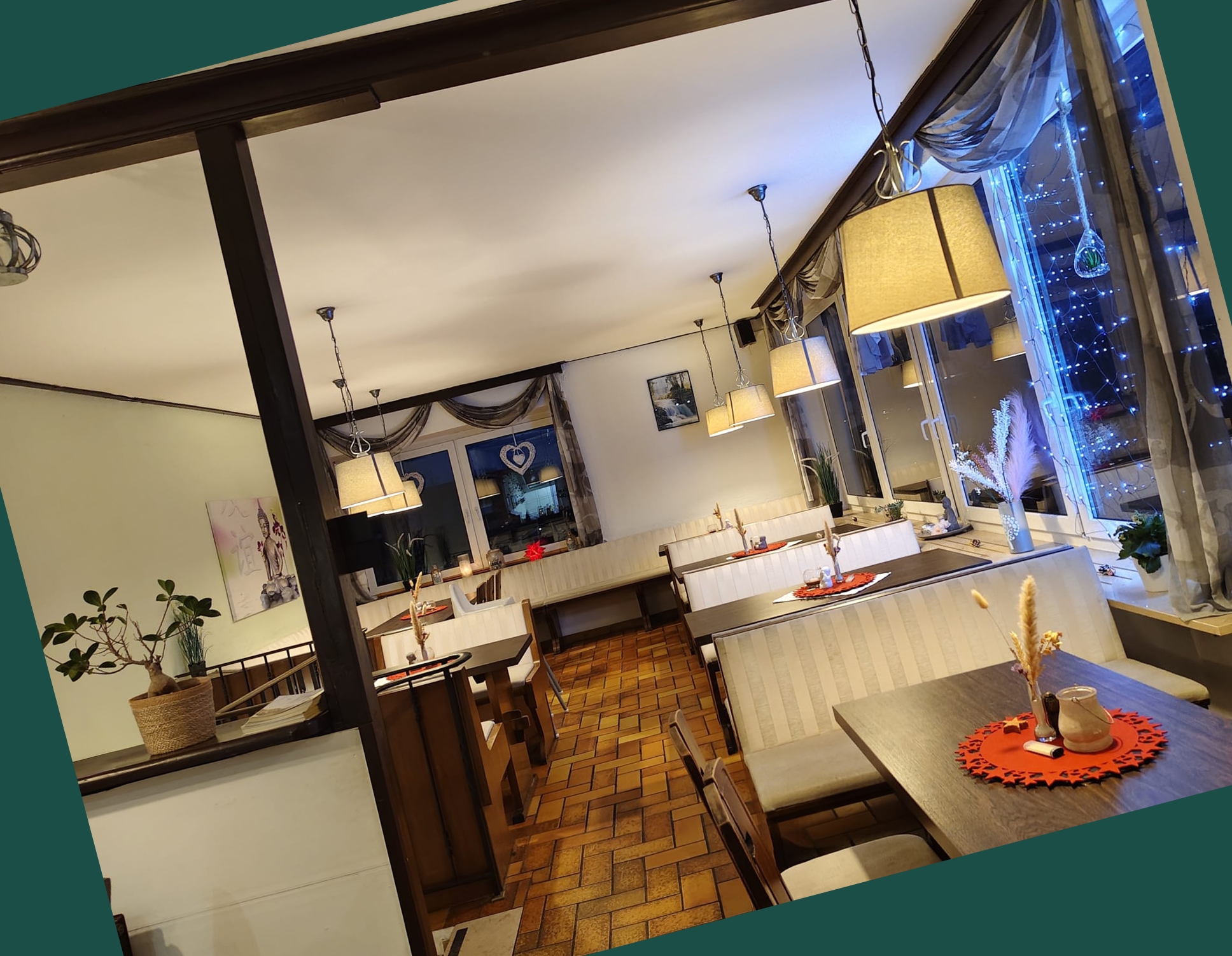 Blick in den gemütlichen Gastraum